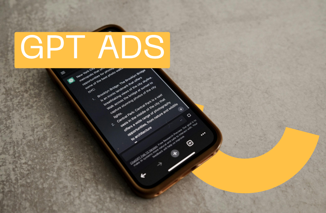 Advertisement in Chat GPT / GPT ADS