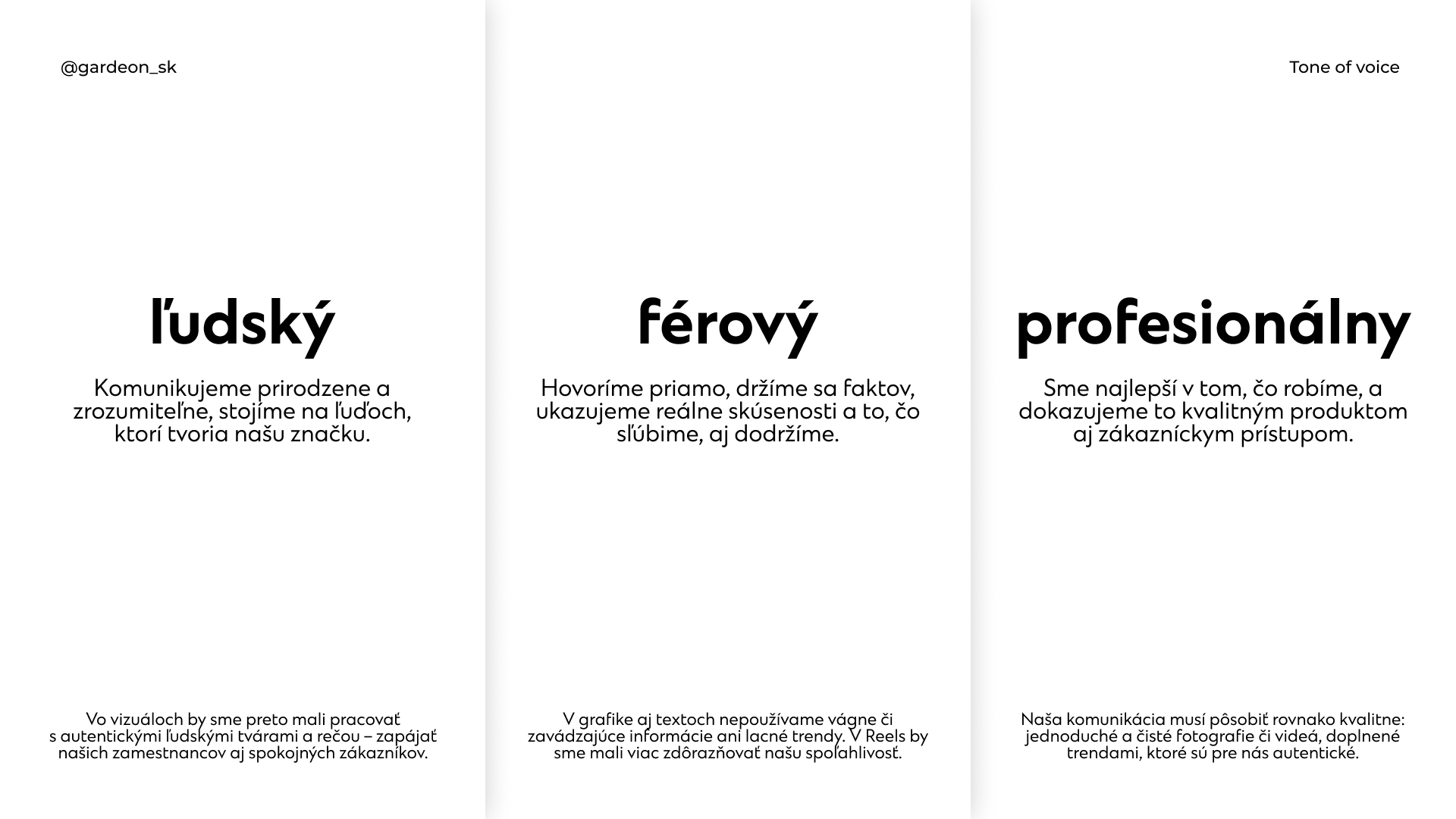 Brand Tone of Voice rules