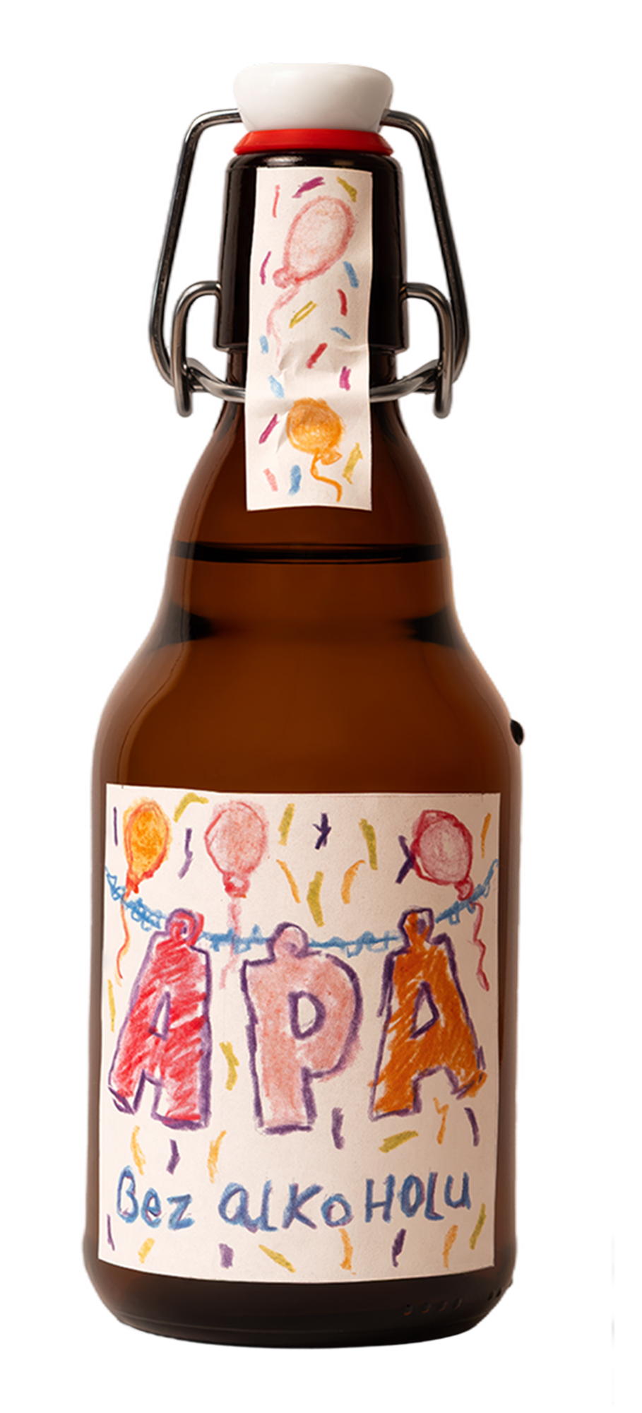Bottle of APA without alcohol with a children's label