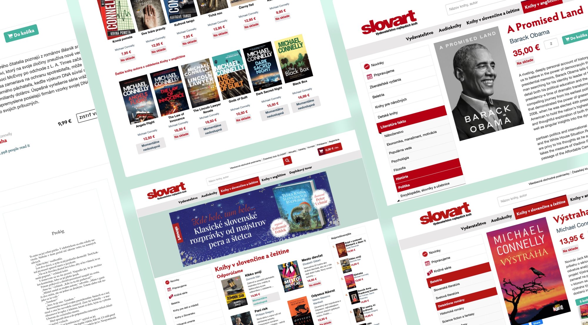 Slovart ukážky webu