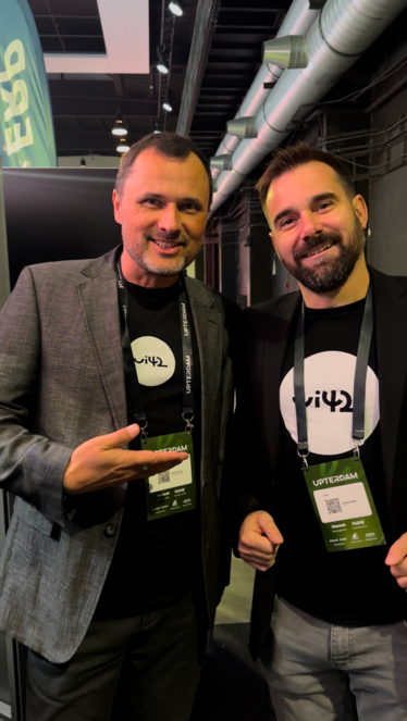 Robert and Andrej at Upterdame