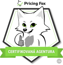 Logo of the certified Pricing Fox agency with an image of a smiling fox giving a thumbs up.