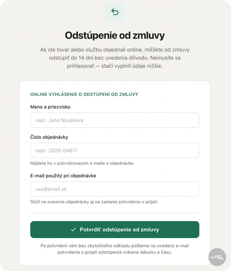 Online contract withdrawal: new obligation for Slovak e-shops from June 19, 2026