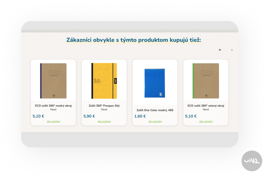 Offer of notebooks in various colors and styles on the e-commerce site