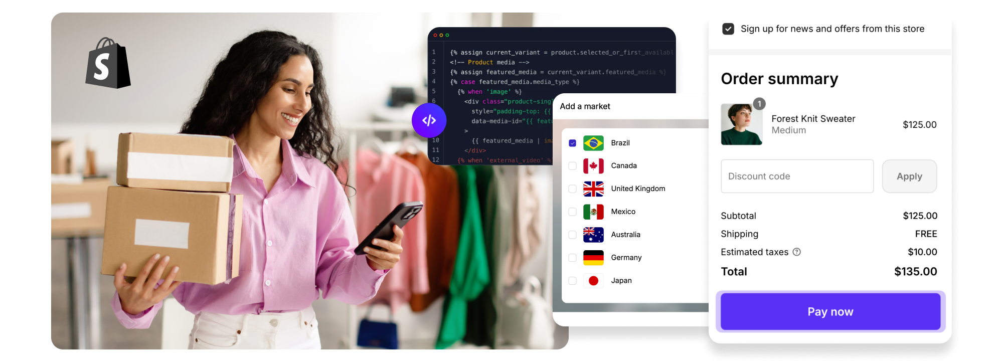 Shopify e-shop na mieru 
